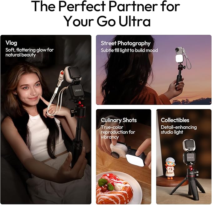 Ulanzi IN07 Mini Magnetic LED Vlogging Light - Image 2