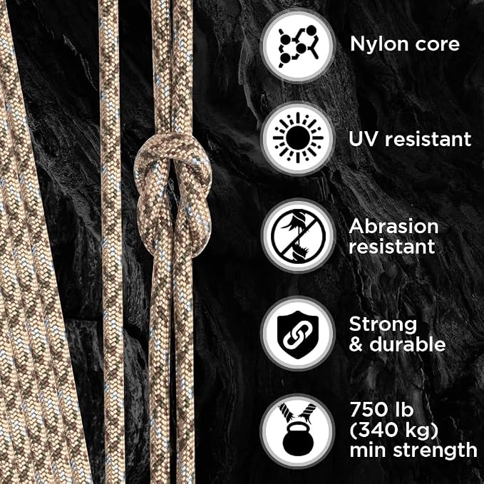 TECEUM 5/32" Paracord Rope 1000 – 1000ft / 200ft / 100ft / 50ft – Tactical - Image 3
