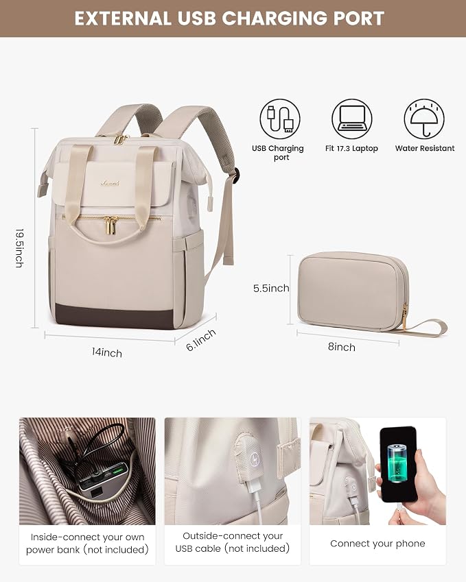 LOVEVOOK 17.3 Inch Laptop Backpack - Image 4
