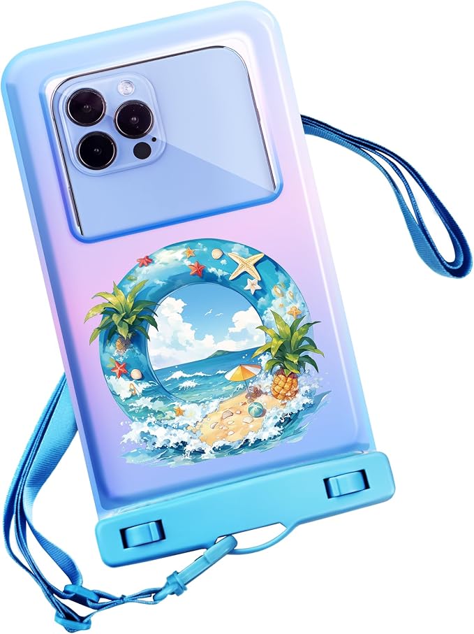 Personalized Initial Waterproof Phone Pouch Case by Unknown