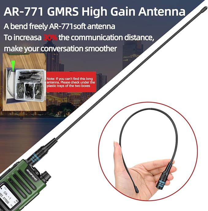 BAOFENG GM-15 Pro GMRS Radio 8W NOAA Weather Receiver Radio, GMRS Repeater - Image 3