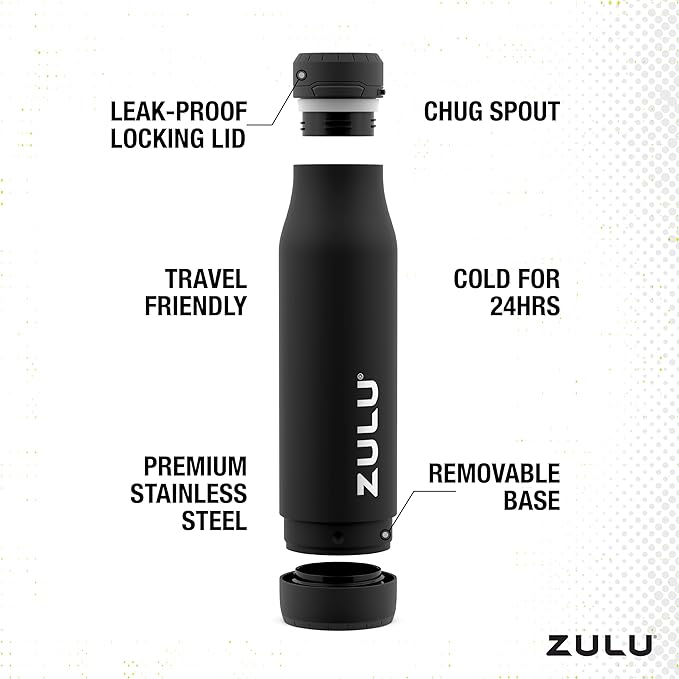 ZULU Ace Vacuum Insulated Stainless Steel Water Bottle - Image 3