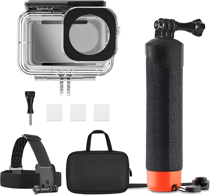 Waterproof Case for DJI Action 5 Pro/Action 4/3, Protective Diving Housing by JIMOVA