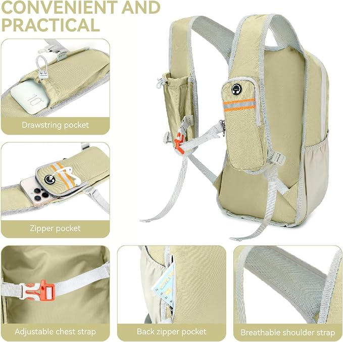 15L Small Hiking Backpack for Men Women Lightweight Packable Backpack Foldable - Image 2