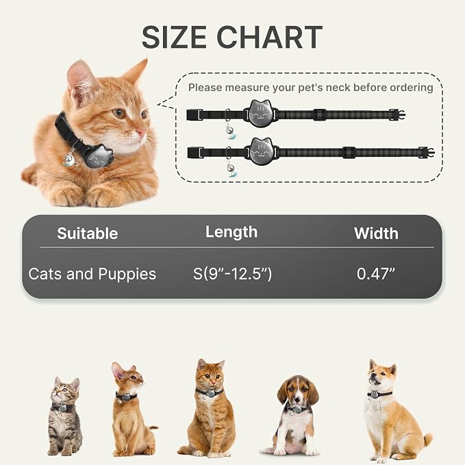 Waterproof Airtag 2nd & 1st Cat Collar, Breakaway Cat Airtag Collar - Image 3