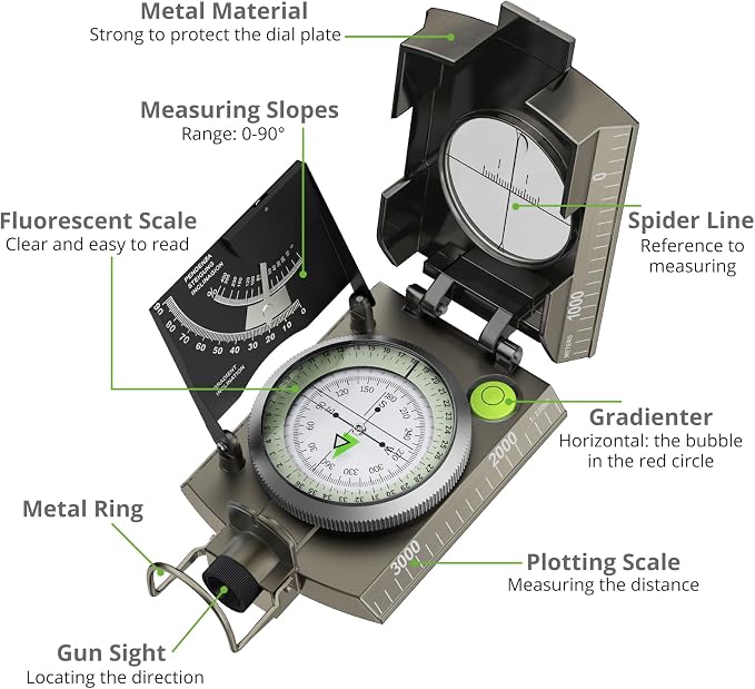 Proster IP65 Compass Hiking Survival - Image 6