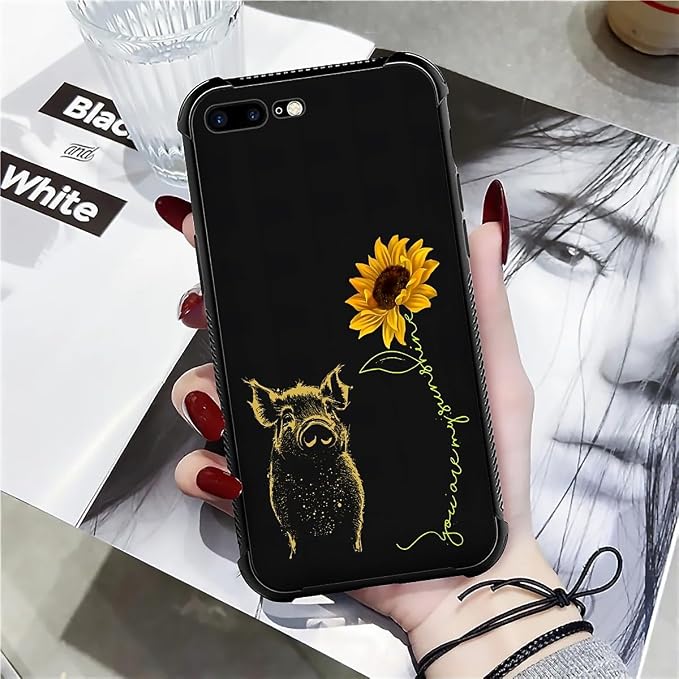 Case for iPhone 7 Plus/8 Plus, Soft Silicone Hard Acrylic Protection, Sunshine - Image 7