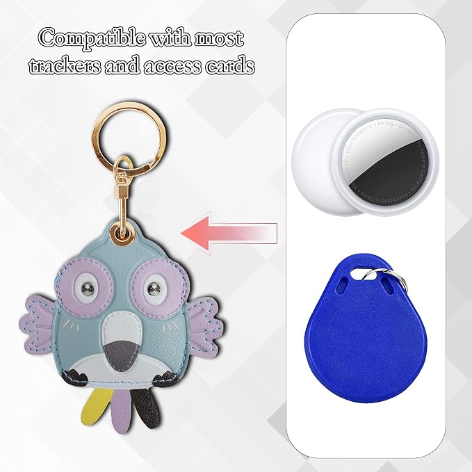 Leather Keychain Case Holder Compatible - Image 4