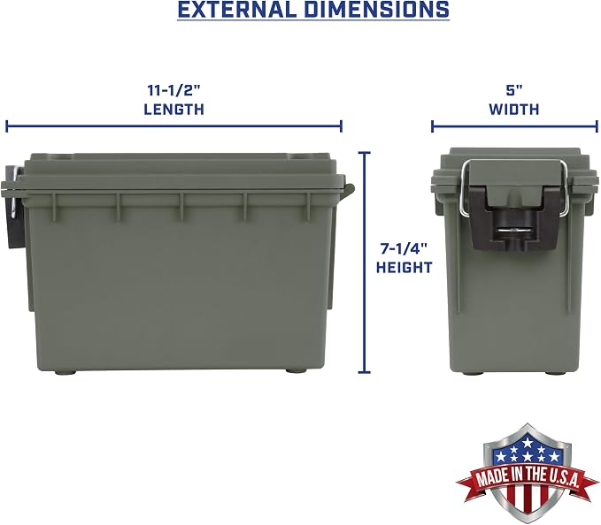 Sheffield 12757 4-Pack Ammo Storage Box, Stackable .30 Cal Field Boxes - Image 2