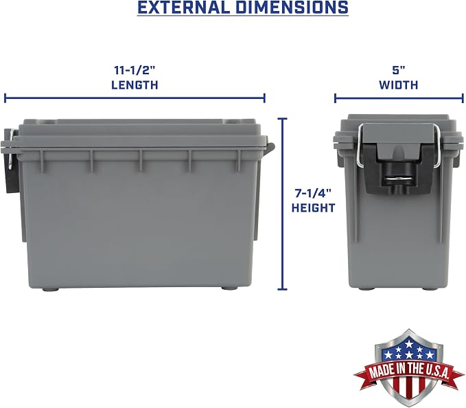 Sheffield 12759 4-Pack Ammo Storage Box, Stackable .30 Cal Field Boxes - Image 2