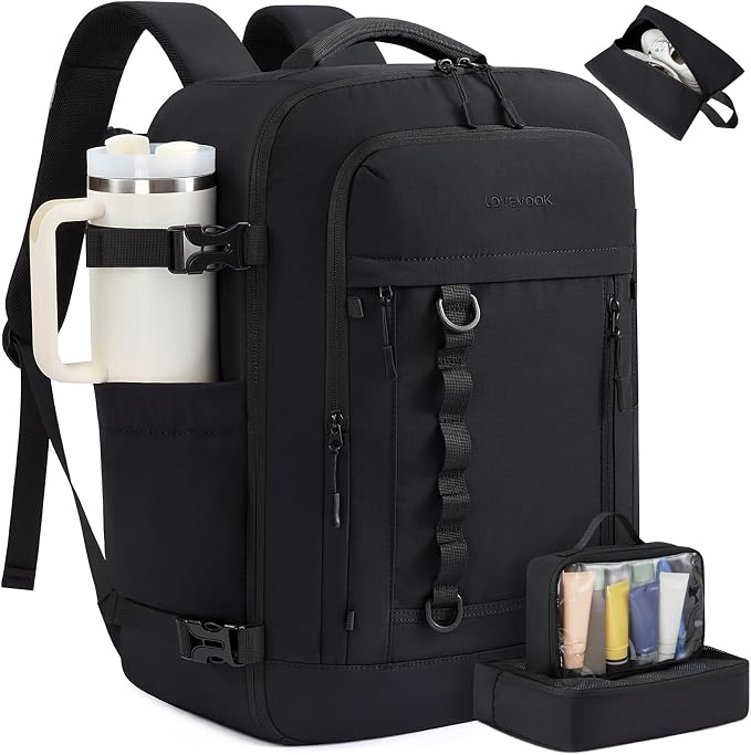 LOVEVOOK 40L Travel Backpack for Men Women, Waterproof Carry On Backpack for by LOVEVOOK