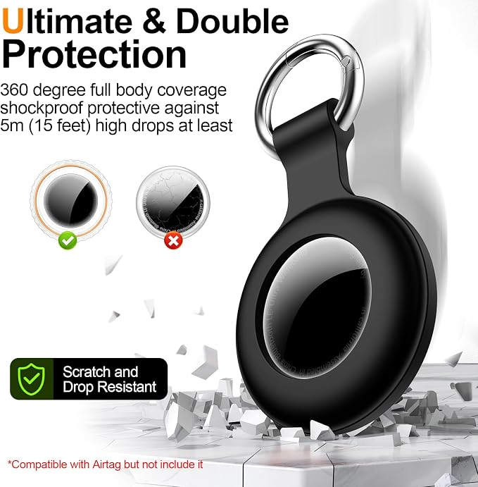 1|2|4Pack for Apple AirTag Holder, for Air Tag 2nd &1st Genaretion, Waterproof - Image 4