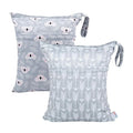 ALVA ALVABABY 2pcs Cloth Diaper Wet Dry Bags Waterproof Reusable by ALVABABY