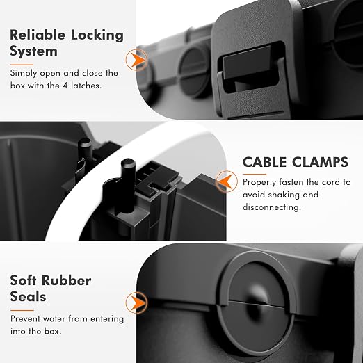 RESTMO 5-Piece Outdoor Waterproof Electrical Box Set – 12.5" x 8.5" x 5" Large - Image 3