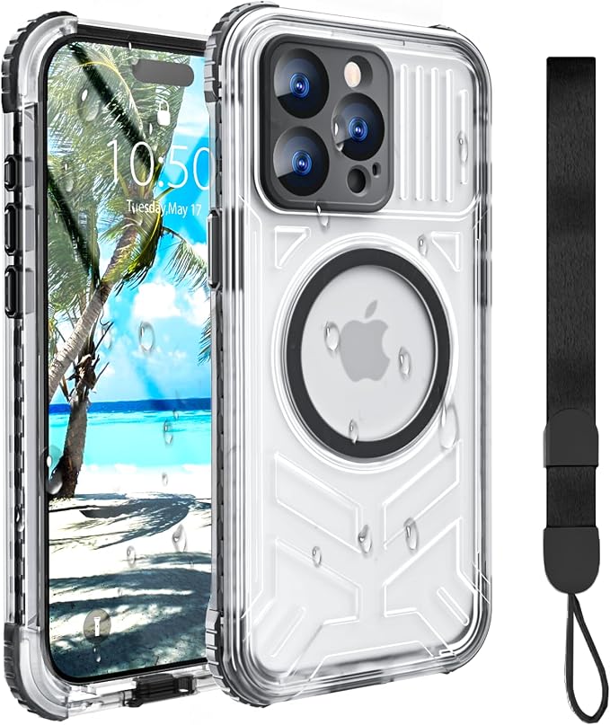 for iPhone 15 Pro Max Waterproof Case Compatible by EVCING