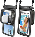 Niveaya [Floatable Floating Waterproof Phone Pouch 2 Pack-Up to 8.5", Large by Niveaya