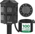 TiFFCOFiO Outdoor Power Strip Timer, Dusk to Dawn Light Sensor Countdown by TiFFCOFiO