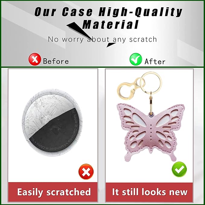BORKUANA Leather Keychain Holder Case Compatible - Image 3