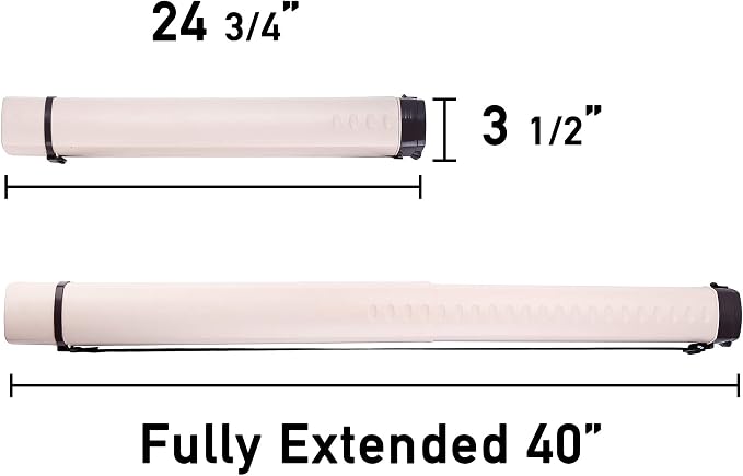 2-Pack Extendable Poster Tubes Expand from 24.5” to 40” - Image 3