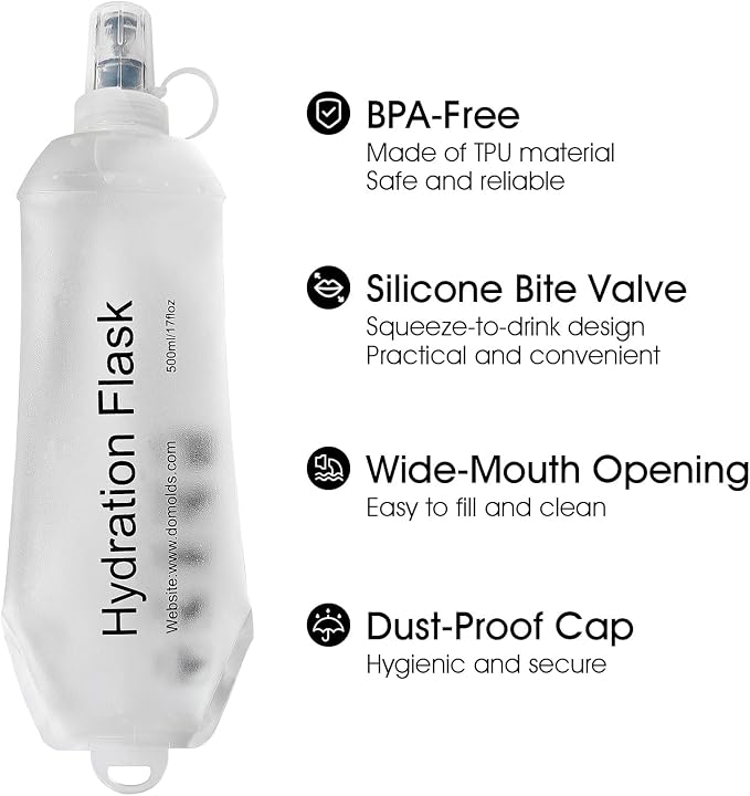 GYGYL Soft Flask, TPU Collapsible Soft Water Bottle - Image 3