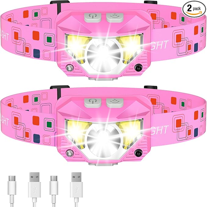 LHKNL Headlamp Flashlight, High Lumen Bright LED Rechargeable Headlight by LHKNLHOME