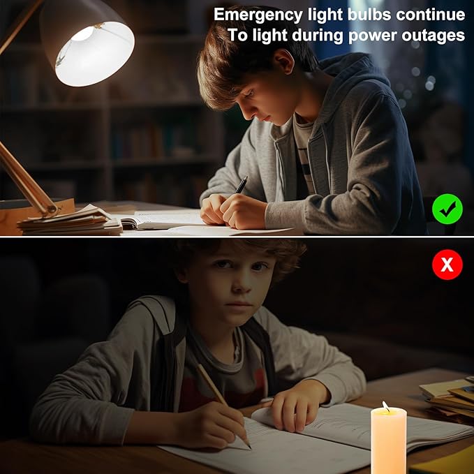 Ostwiki 10 Pack Rechargeable Light Bulbs, Emergency Light Bulbs - Image 7
