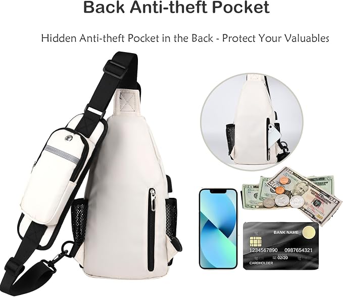 JENAGREEN Waterproof Sling Backpack Crossbody Sling Bag - Image 6