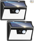 Peasur 2 Pack Solar Lights Outdoor Motion Sensor, 140 LED Solar Powered Fence by Peasur