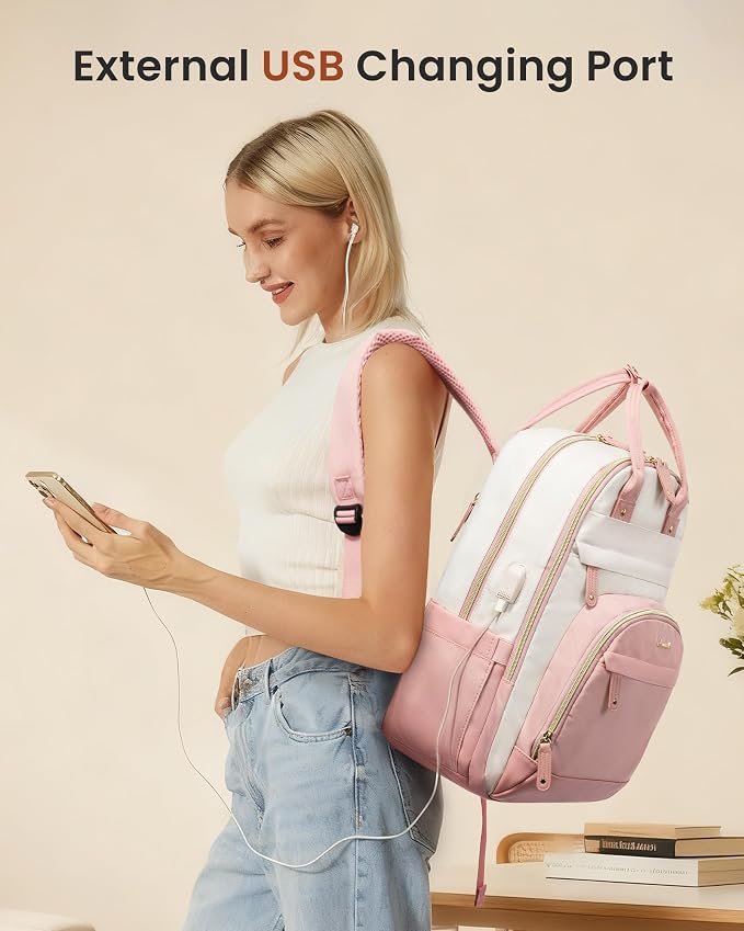 LOVEVOOK Backpack for Women, Laptop Backpack Women, Fits 17 Inch Laptop Bag - Image 2