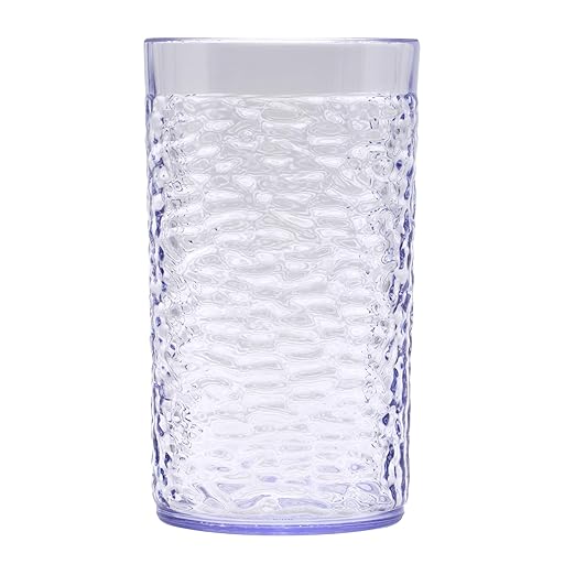 G.E.T. 3316-CL Heavy-Duty Shatterproof Plastic Pebbled Tumbler, 16 Ounce - Image 3