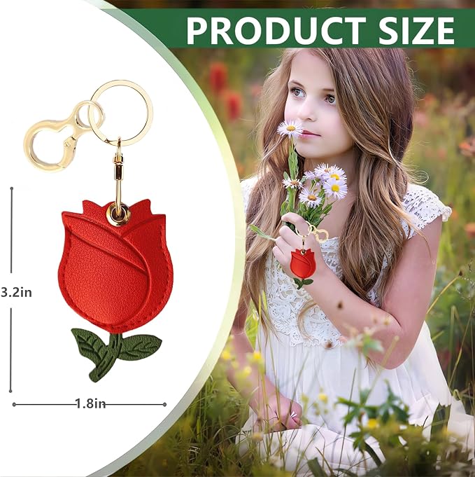 Leather Keychain Holder Case Compatible - Image 2