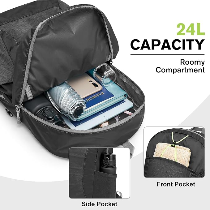 G4Free 24L Lightweight Packable Hiking Backpack Small Sport Travel Daypack - Image 6