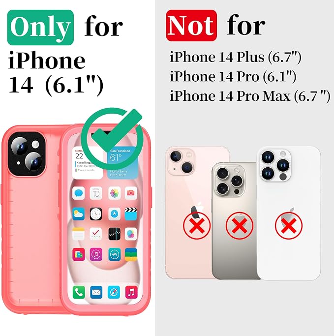 Cozycase Compatible with iPhone 14 Waterproof Case - Image 2