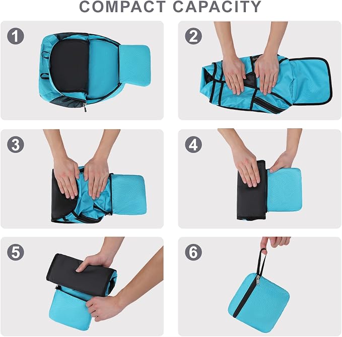 Lightweight Hiking Backpack 18L Packable Foldable Small Daypack Collapsible - Image 8