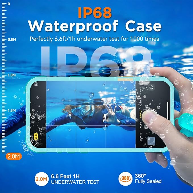 WIFORT for iPhone 17 Air Waterproof Case, - Image 3