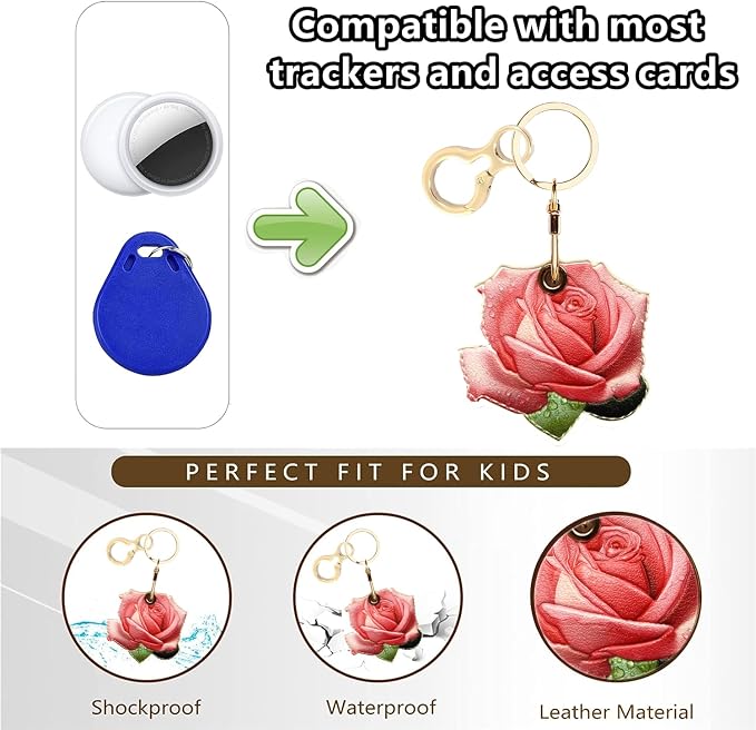 BORKUANA Leather Keychain Holder Case Compatible - Image 3