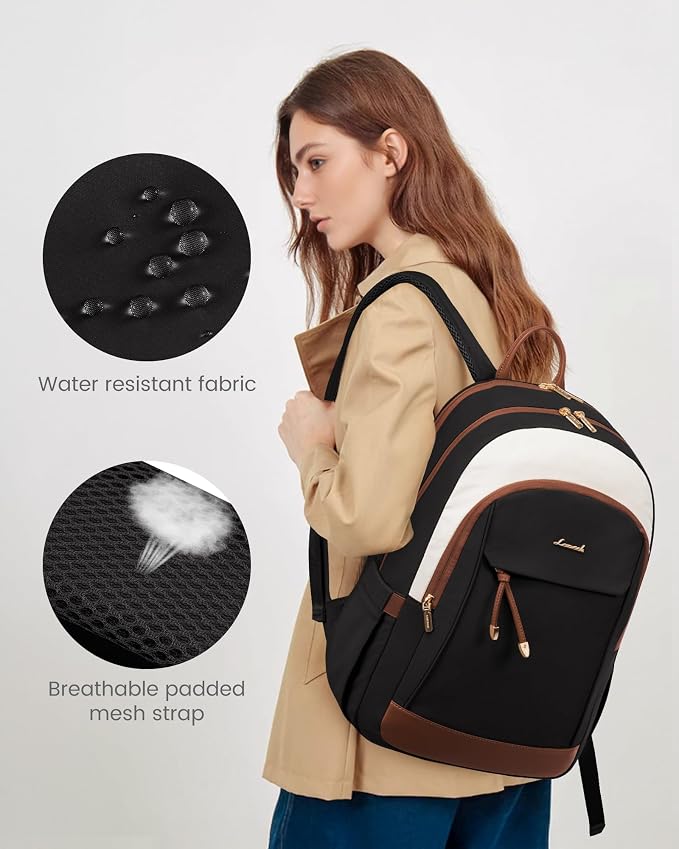 LOVEVOOK 15.6 Inch Laptop Backpack Women, Fashion Backpack - Image 6