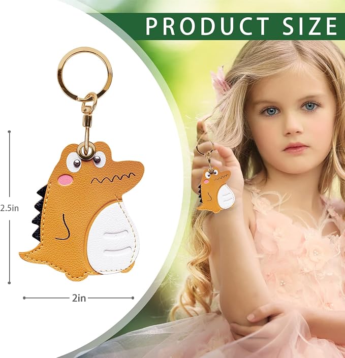 Leather Keychain Case Holder Compatible - Image 2