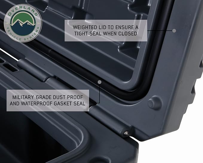 Overland Vehicle Systems 40100031 Dark Gray 169 QT Dry Box Storage - Image 7
