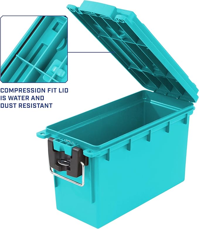 Sheffield 12633 Ammo Storage Box, Stackable .30 Cal Field Boxes, Water and Dust - Image 4