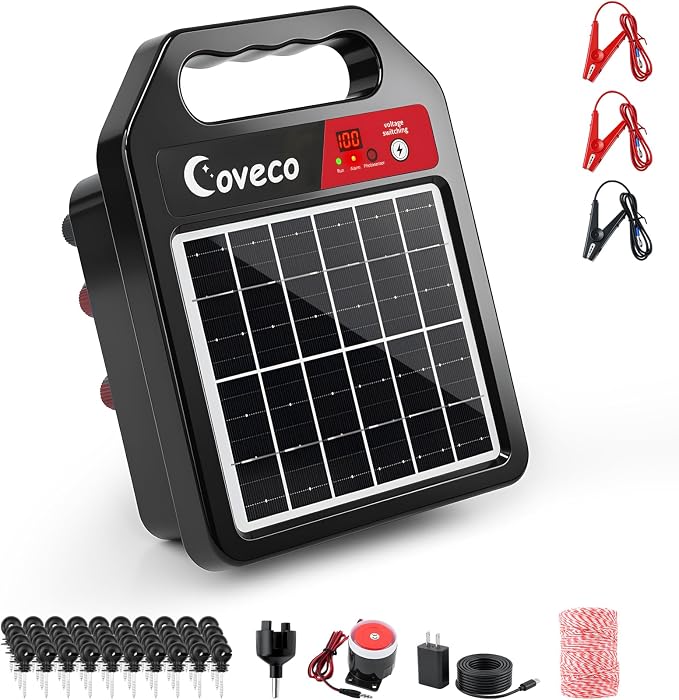 3in1 20Miles Solar Electric Fence Charger by Unknown