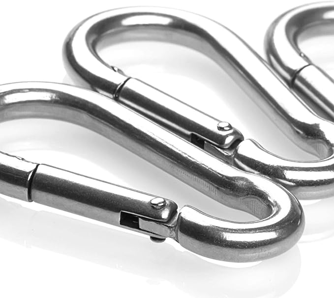 30 Pack 2 Inch Small Carabiner Clip Heavy Duty Spring Snap Hook M5 Stainless - Image 4