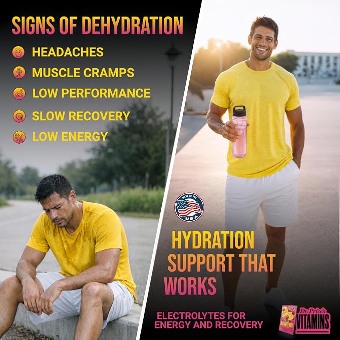 Dr. Price’s Electrolytes Hydration Powder Packets – Cherry Lemonade, 30 Packs | - Image 3