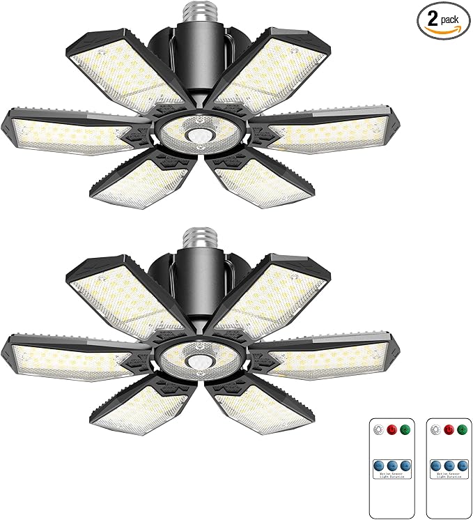 Motion Sensor Garage Lights 20000LM, Motion Activated Garage Ceiling Led Shop by Kryoza