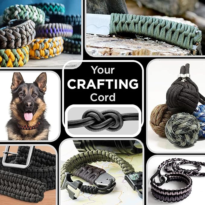 TECEUM Reflective Paracord Rope 1000 – 1000ft/200ft/100ft/50ft – 40+ Colors – - Image 3