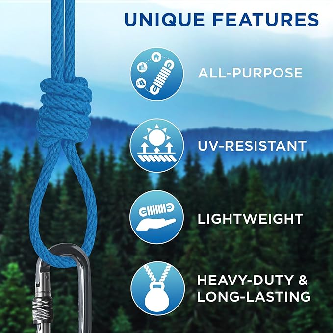 TECEUM Cotton Rope 3/16” – 100 FT – Strong All-Purpose Braided Rope – Natural - Image 4