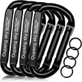 Carabiner Clip, 855lbs，3" Heavy Duty D Ring Caribeener Clips, Carabiner by Oupengsky