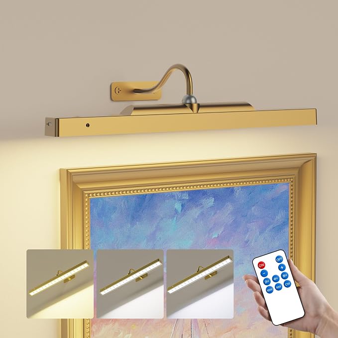 Wireless Picture Light Battery Operated, 13Hrs Service Life Art Display Light by Craftersmark