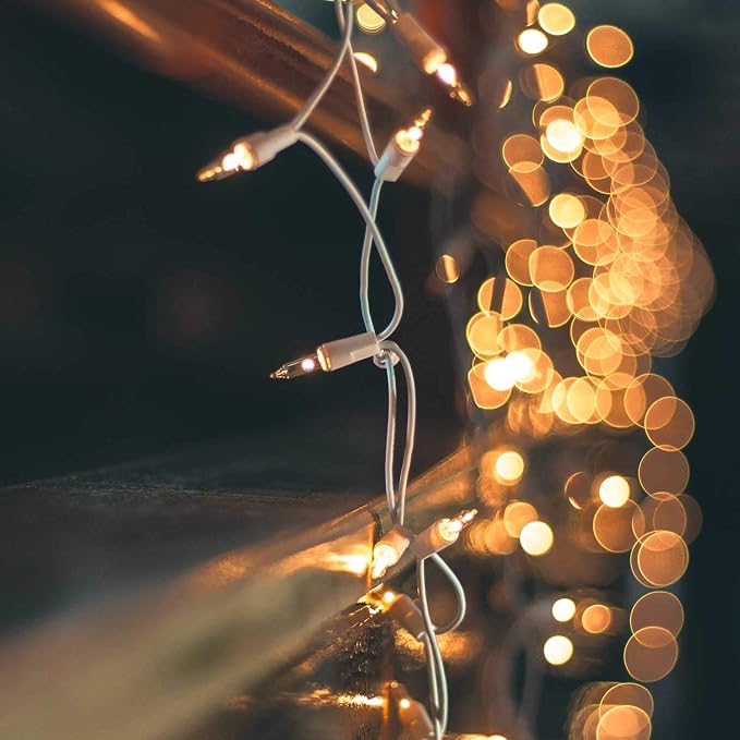 Brightown 50 Count Warm White Christmas Lights, Christmas Tree String Lights - Image 4