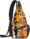 FyLybois Dog Sling Bag for Women Lightweight Crossbody Backpack Casual Daypack by FyLybois